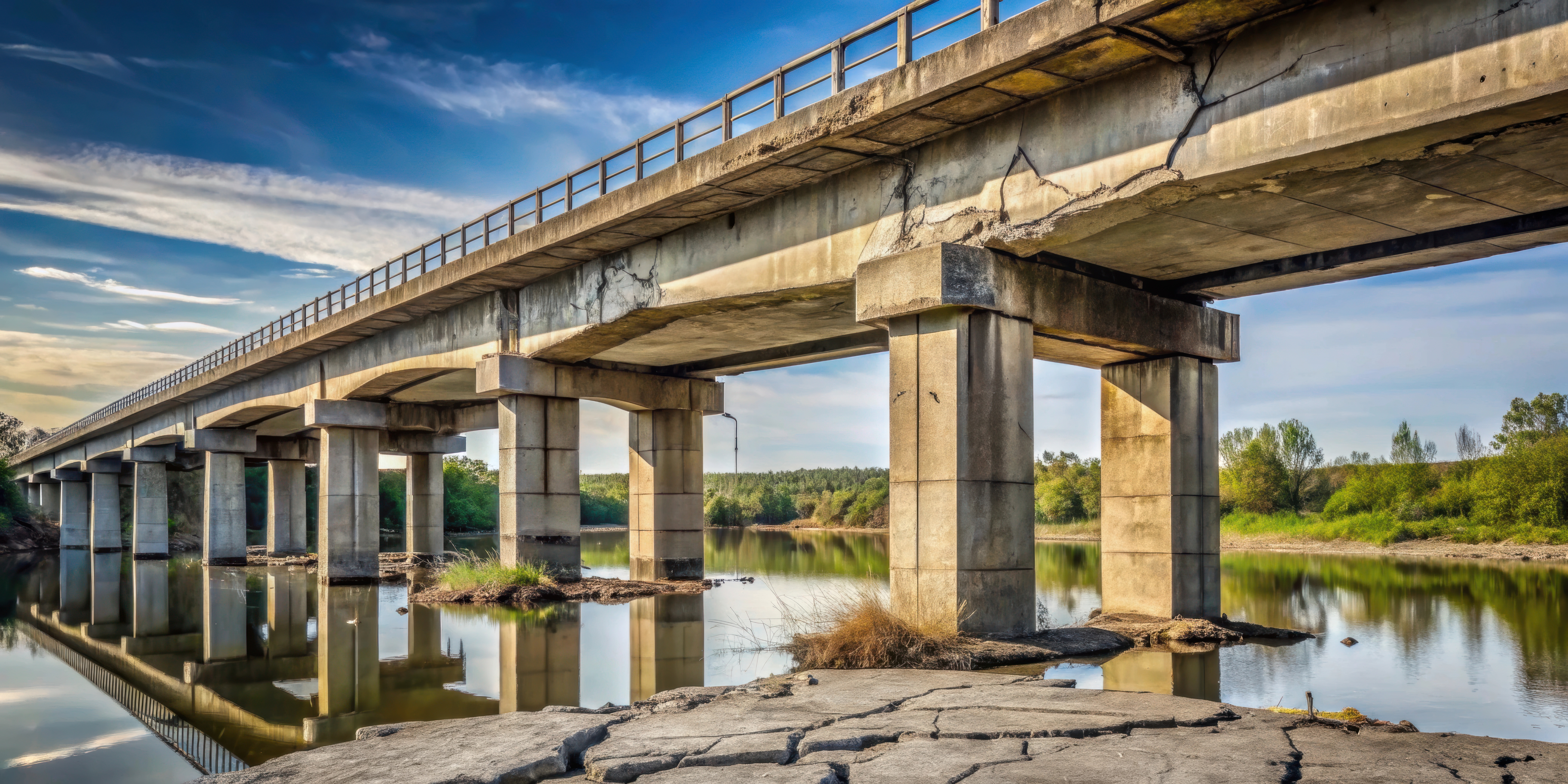 Análisis pericial de patología estructural en puente de hormigón